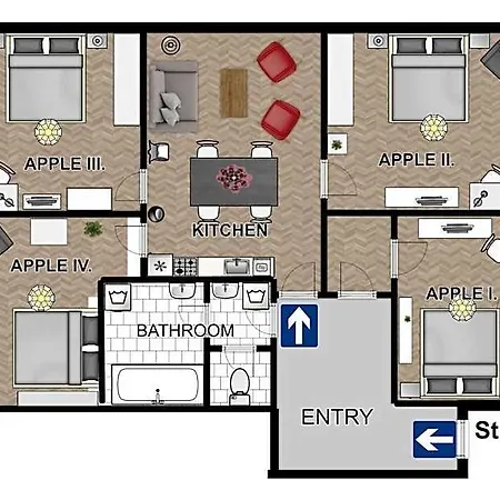 فندق New Town - Apple
